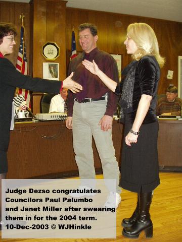 Councilors Paul Palumbo and Janet Miller